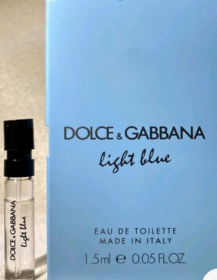 Dolce & Gabbana Light Blue Eau de Toilette Sample Spray .05oz, 1.5mL New w/ Card