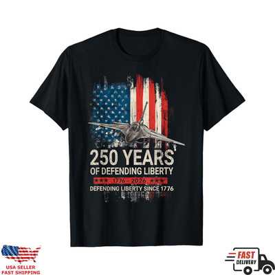 250 Years Defending Liberty 1776-2026 USA Anniversary Patriotic Shirt