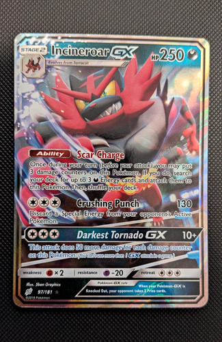 Pokemon TCG - Incineroar GX 97/181 SM-Team Up - UR Holo