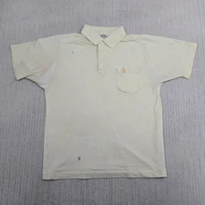 Vintage Munsingwear Grand Slam Polo Shirt Mens Medium Yellow Penguin Logo 60s