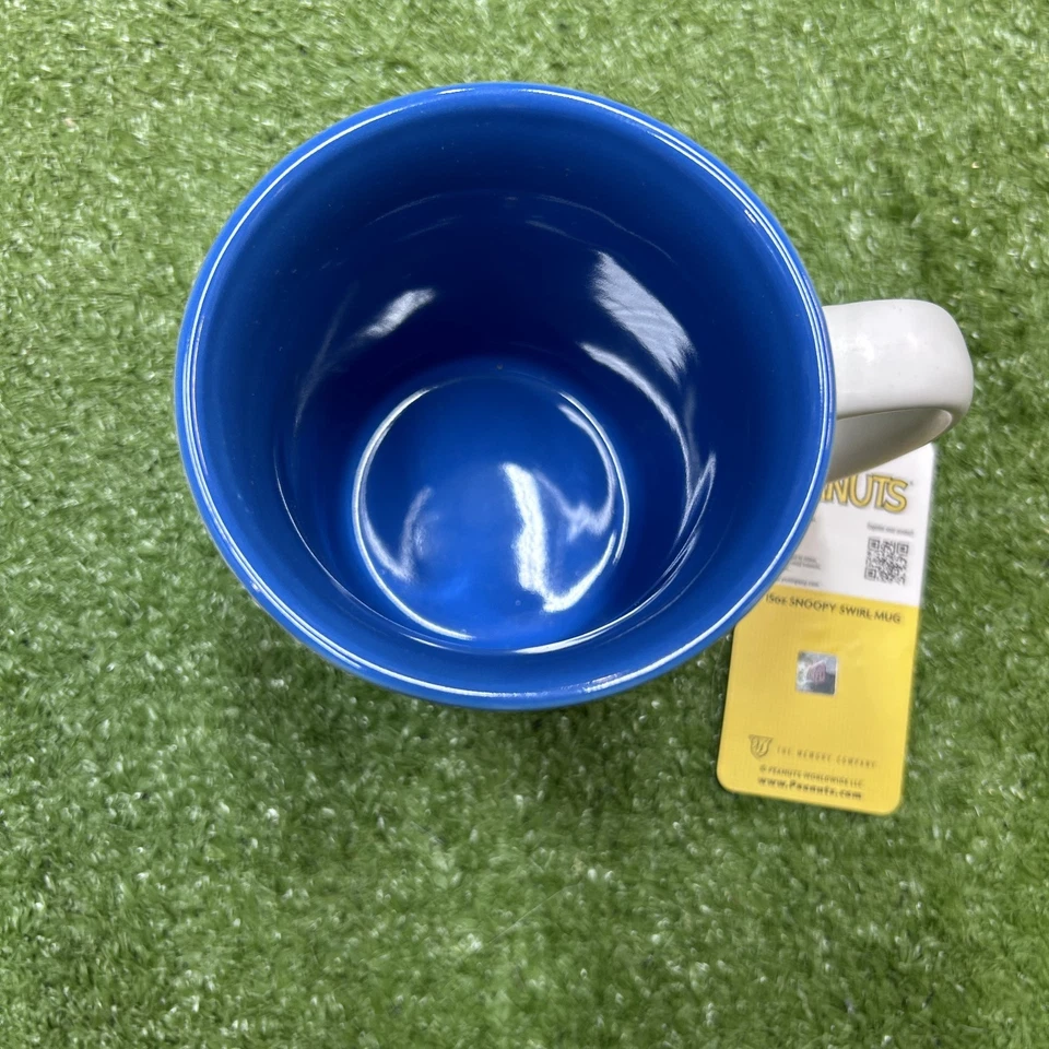 Taza Detroit Lions Snoopy Swirl 15 oz cerámica nueva con etiquetas Foto 3 de 4