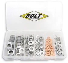Bolt MC Hardware Drain Plug Washer Kit Motorcycle ATV/UTV Street Bike Dirt Bike