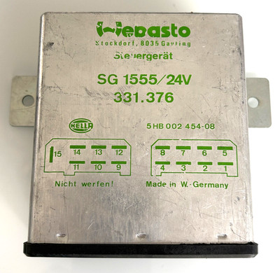 Webasto Steuergerät SG 1555 / 24V | 331.376 | Hella 5HB 002 454-08