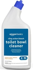 Amazon Basics Toilet Bowl Cleaner with Cling Action Formula, Bleach, Fresh Scent