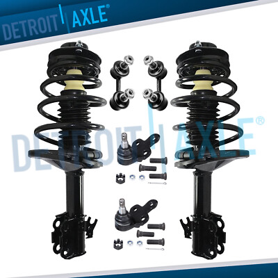 6pc Front Struts Lower Ball Joints Sway Bars Kit for 1992-1996 Toyota Camry 2.2L