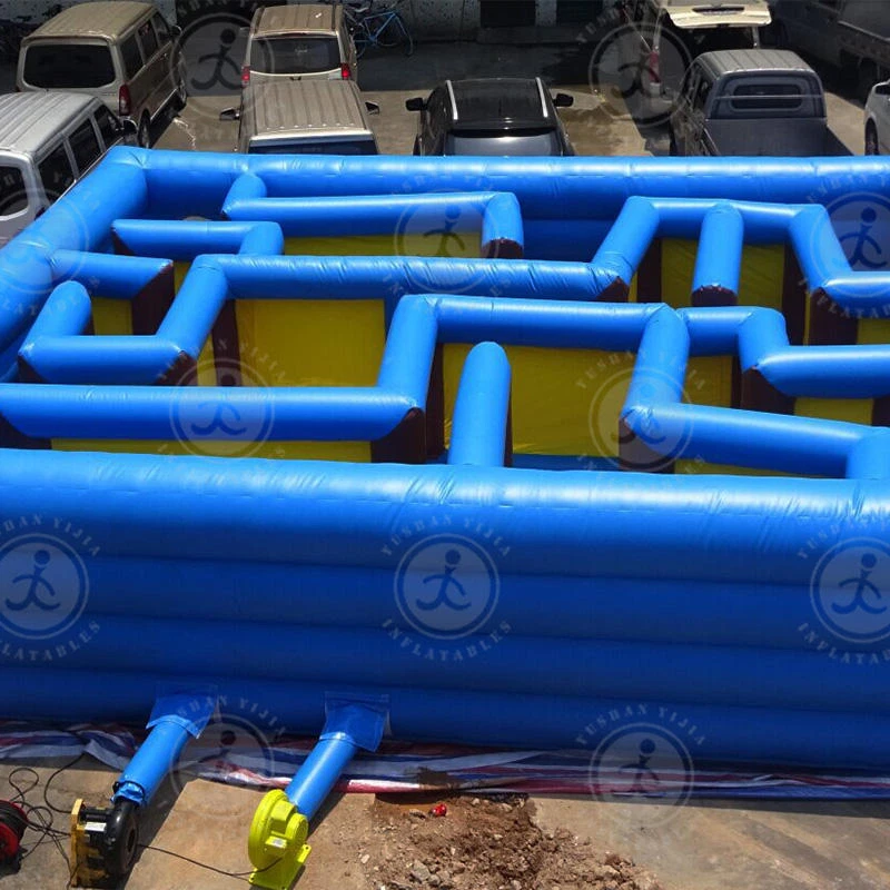 Laberinto inflable 5x5x1,5m/juego laberinto inflable/laberinto inflable embrujado Foto 3 de 4