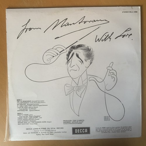 MANTOVANI FROM MONTY WITH LOVE London LP XPS586 Classical Pop Easy Listening - Picture 2 of 6