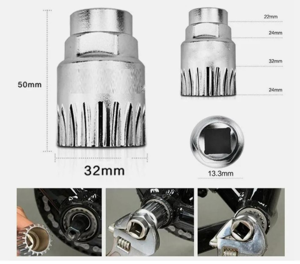 Fahrrad Werkzeug Set - 4-teiliges Reparaturset Für Kassette & Kurbel