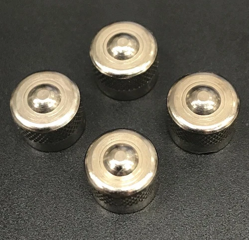 Genuine Mercedes Benz Set of 4 Silver Valve Caps N007757008600 Brand New