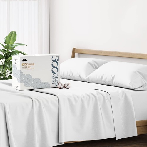 Soft and Breathable Sateen Split King Sheet Set - 5 Pieces with 16" Deep Pockets - Picture 3 of 10