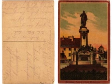 Old postcard AK WARSZAWA Pomnik Adama Miczkienicza POLAND WARSAW (289178)