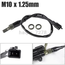 Motorcycle ATV Hydraulic Brake Pressure Light Switch Banjo Bolt 10mm x1.25 Pitch