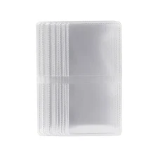 15 2.5x2.5 Double Pocket Vinyl Coin Holder Clear Plastic Flip Safe PVC Free