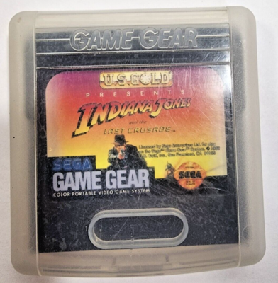 Indiana Jones and the Last Crusade (SEGA Game Gear) Authentic Cart