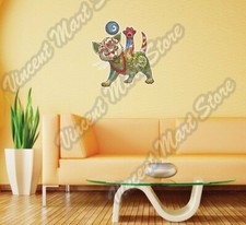 Kitten Cat Abstract Ornament Color Wall Sticker Room Interior Decor 22"X22"