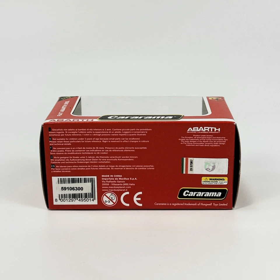 Fiat Abarth 595L modelo fundido a presión 1:43 (Cararama) Foto 4 de 4