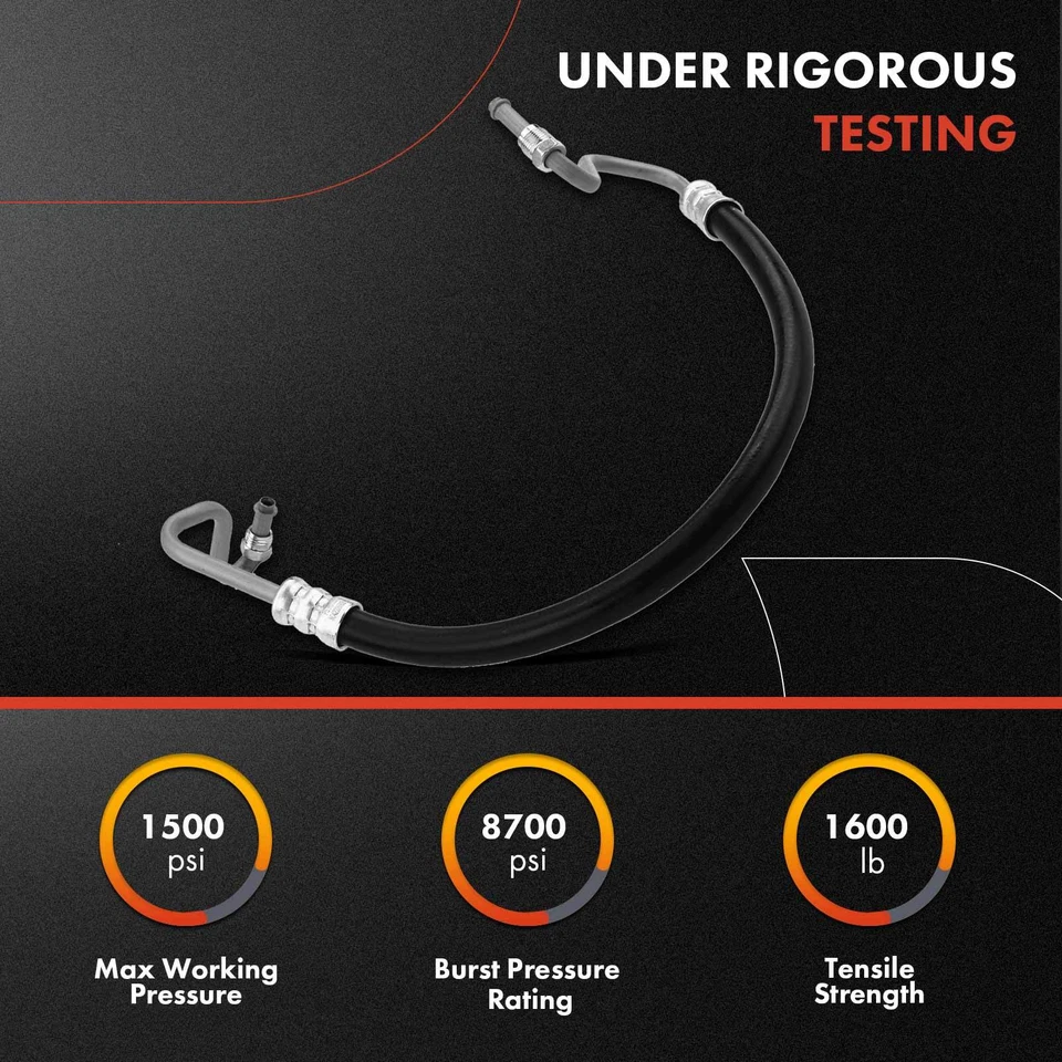 Power Steering Pressure Line Hose Assembly for Chevy GMC K1500 K2500 C1500 C2500 - Image 2 of 4