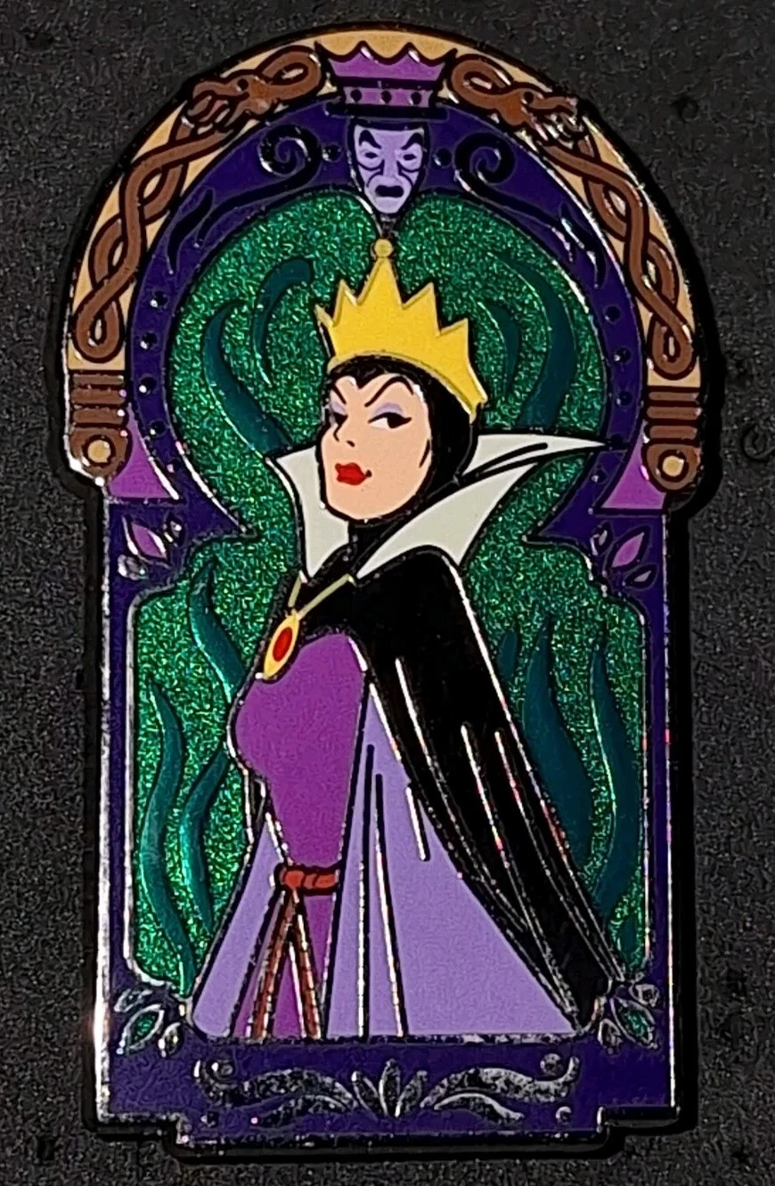 Walt Disney Parks 2024 Villain Windows Mystery Pin Trading Evil Queen Snow White