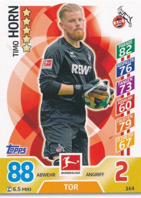 Topps Match Attax 17/18 -  164 - Timo Horn