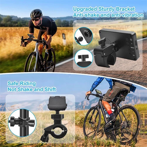 Rechargeable Bike Rearview Camera 360° Rotatable 1080P HD Color Night Vision Foto 2 de 4