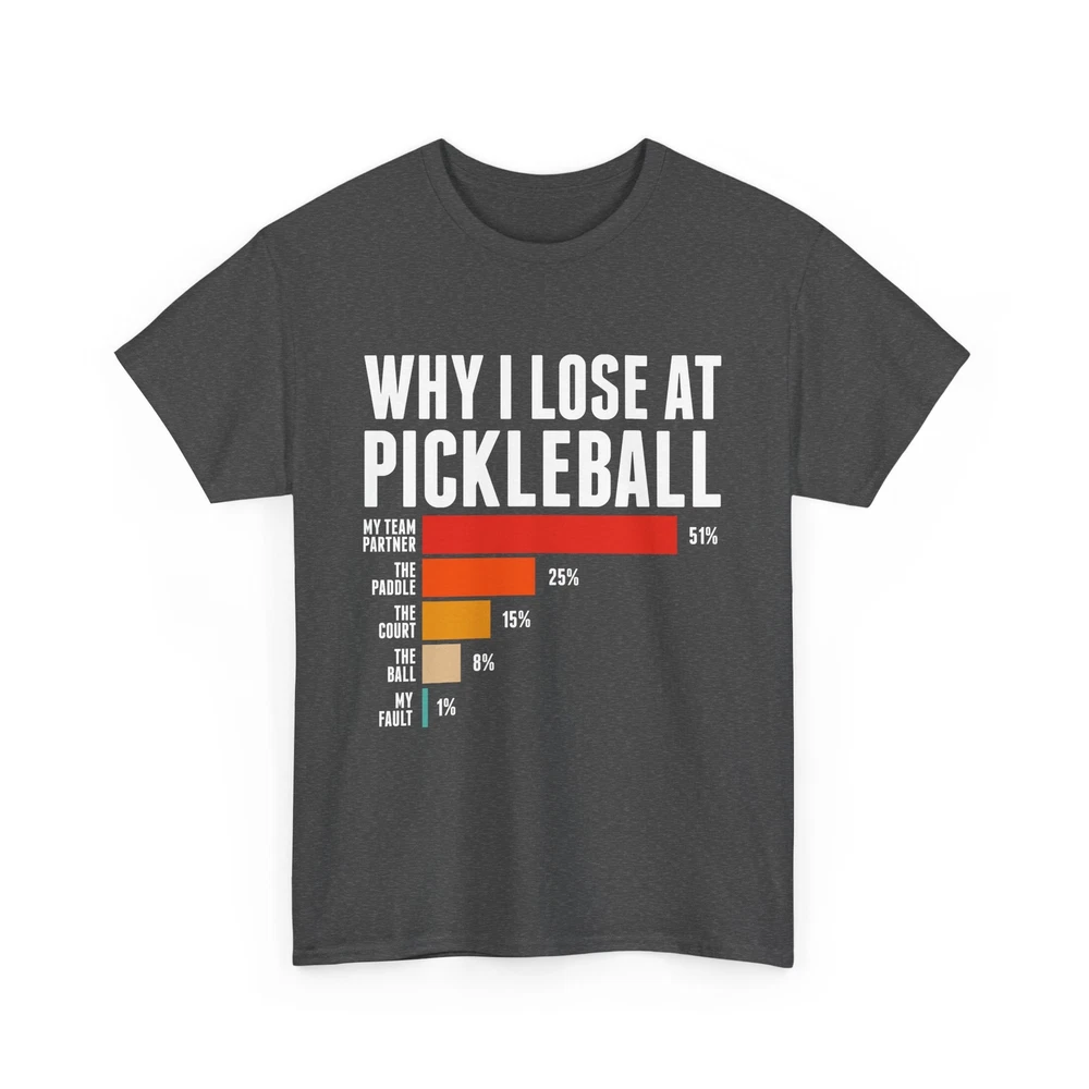 Pickleball Player Shirt, Why I Lose At Pickleball Sports Fans Women Men Shirt