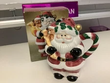 Home Trends Collections Earthenware Santa Creamer1997 5.5”Tall