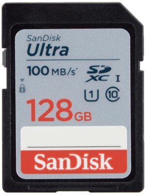 SanDisk Ultra 128GB SD Card UHS I Class 10 Full HD Video High Speed Storage