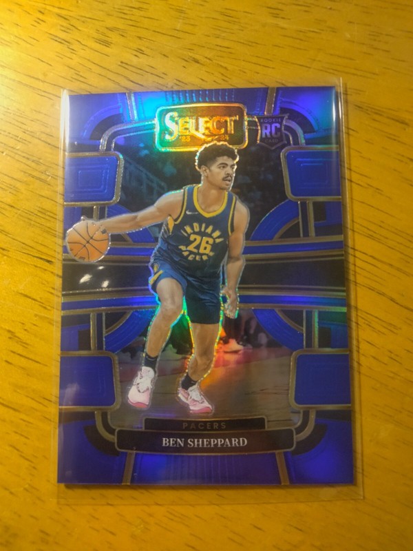 BEN SHEPPARD RC 2023-24 Panini Select BLUE CONCOURSE PRIZM Rookie #94 PACERS 🔥