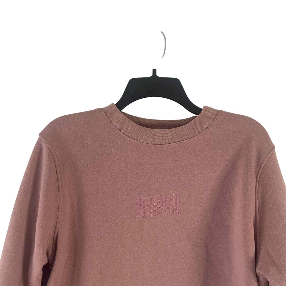 Suéter Brooklyn Cloth Mujer Talla Grande Rosa Polvoriento Club Self Love Cuello Redondo Foto 2 de 4