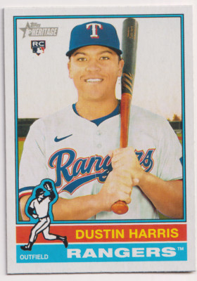 2025 Topps Heritage #114 Dustin Harris RC Texas Rangers | eBay
