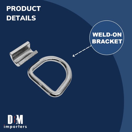 Stainless Steel 3/4" Weld-On Heavy D Rings 6500 Lbs,Marine Boat,Tie-Down Anchor  - Bild 3 von 8