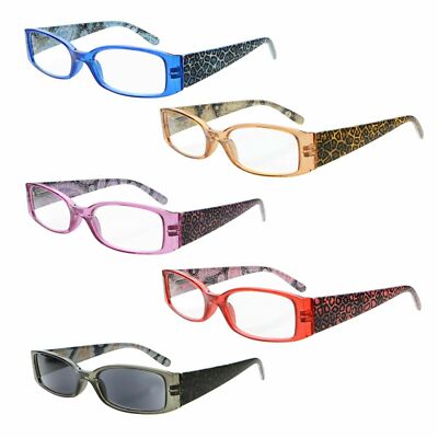 Eyekepper Pack Reading Glasses Retro Readers Vintage Painted Sunglasses  Women