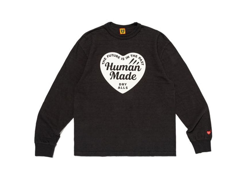 HUMAN MADE Graphic L/S T-Shirt Black White Olivedrab 3colors