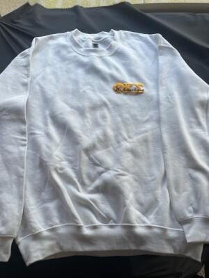 Phi Kappa Sigma White Crewneck w/Embroidered Letters sz XL