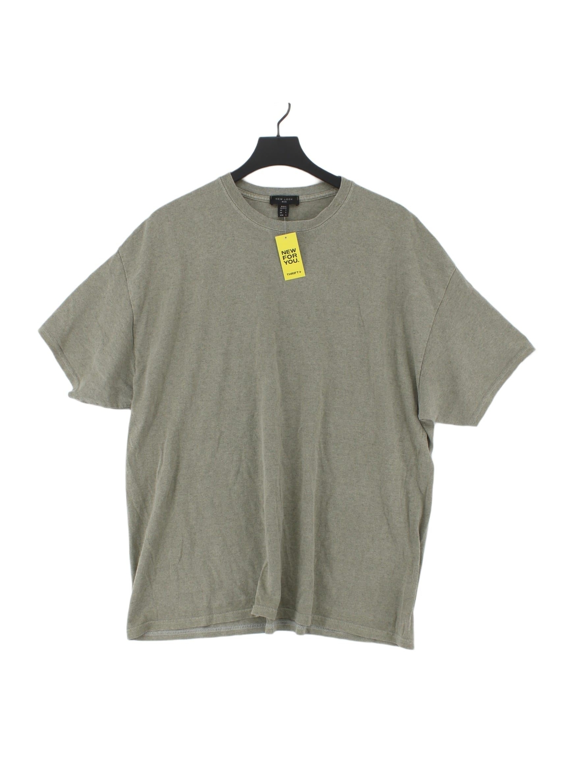 T shirt uomo New Look L grigia 100% altra basic