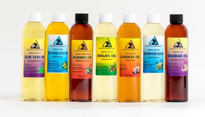 CARRIER OIL COLD PRESSED NATURAL 100% PURE ORGANIC by H&B Oils Center 8 OZ