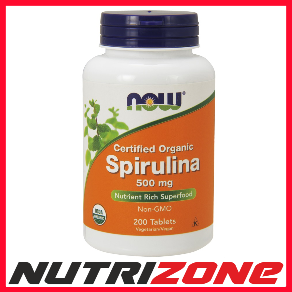 Now Foods Spirulina 500mg Superfood - 200 tablets