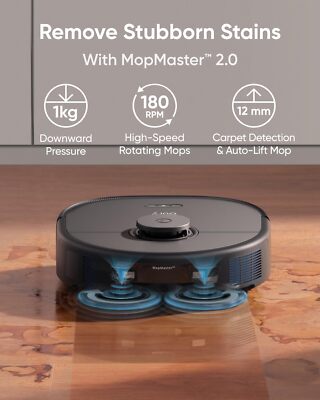 eufy X10 Pro Omni Robot Vacuum and Mop Combo, All-in-One
