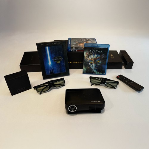 3D Projector Bundle - WOWOTO H8 Smart Projector - 3D Movies + 2x Glasses & More!