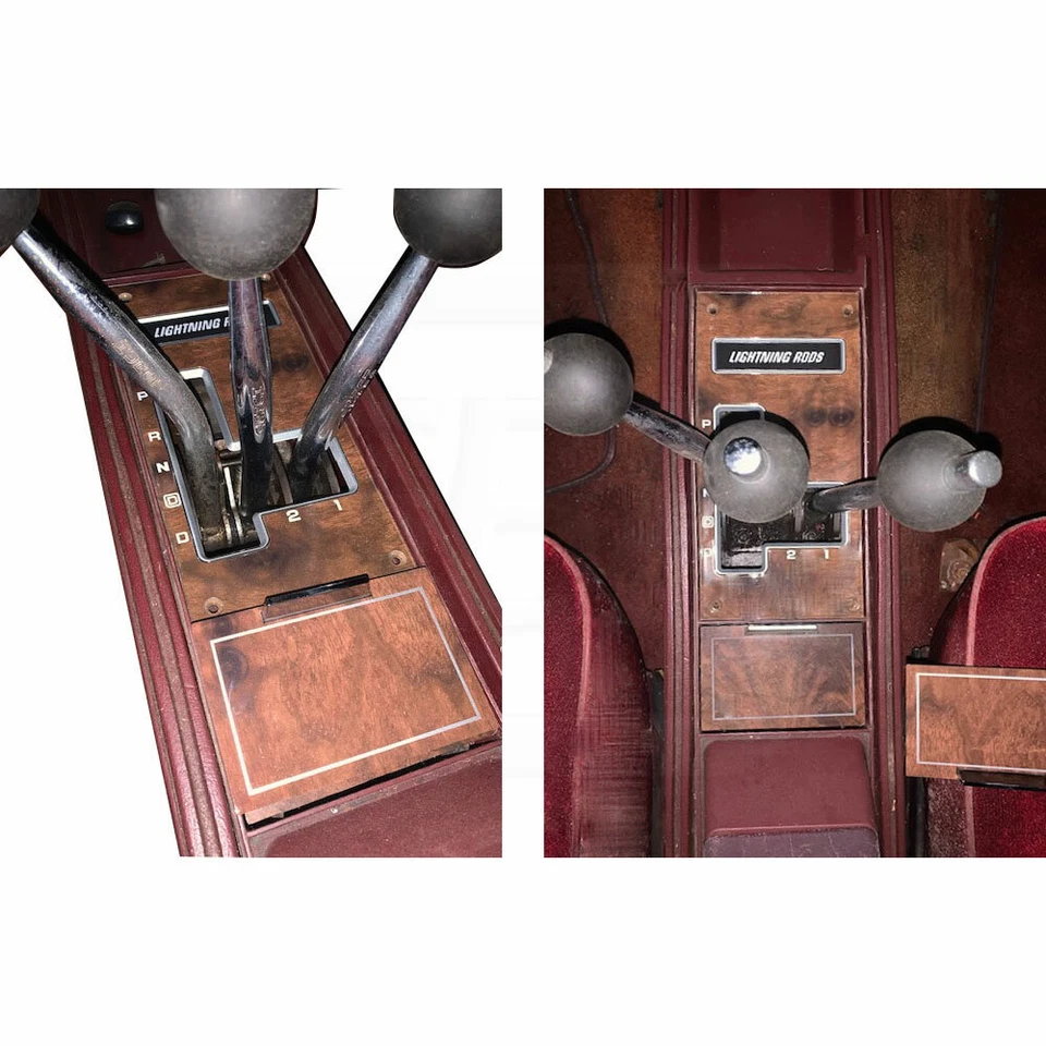 83-84 Hurst Olds 4 velocidades Lightning Rod palanca de cambios consola placa GM #22520892 Foto 3 de 4