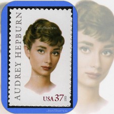 2003  AUDREY HEPBURN  9th Legends of Hollywood MINT Single 37¢ Stamp Cat # 3786