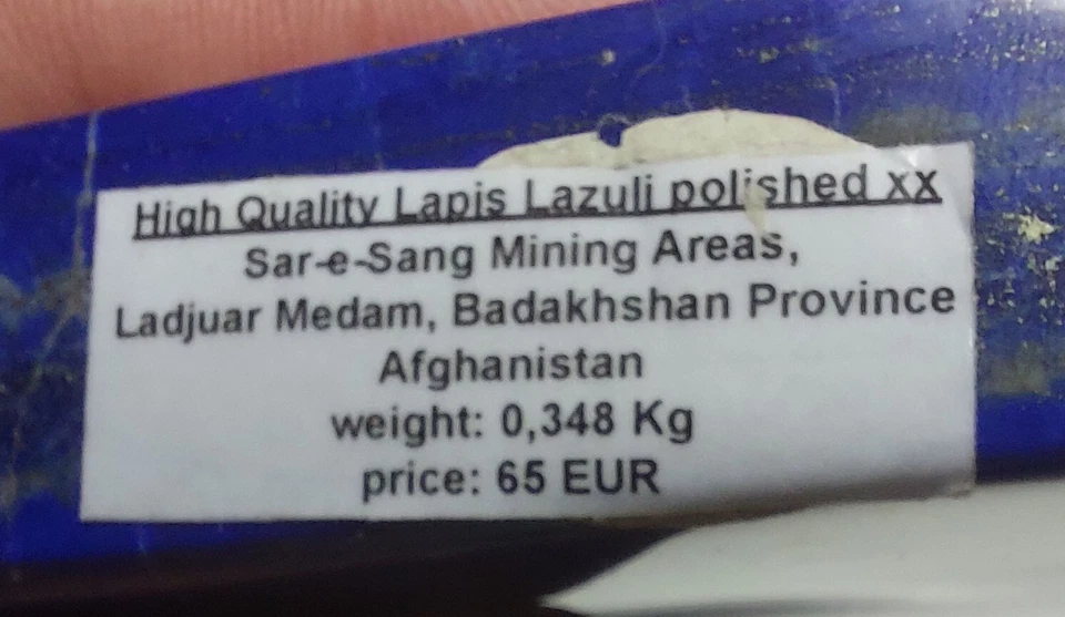 Lapis Lazuli poliert von Sar - e - Sang Badaskhshan Provinz in Afghanistan - Bild 4 von 4