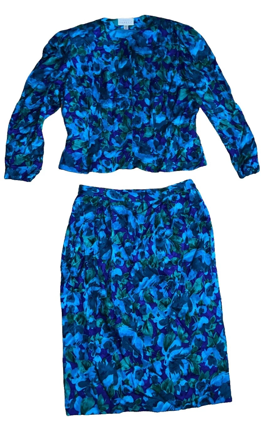 Trajes florales para mujer Adrianna Papell falda trajes y trajes separados para mujer