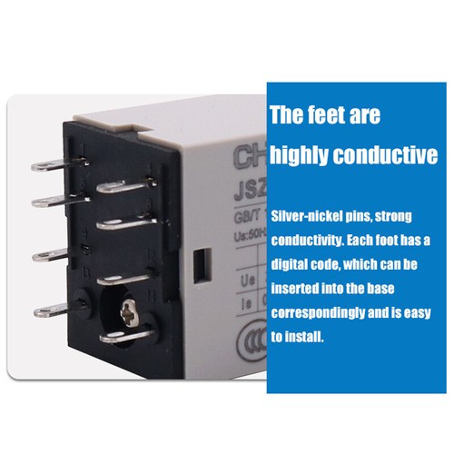 Power On Delay Timer Time Relay 1S - 5Min 12V 24V 220V 8 pin / 14 pin Relay+Base - Picture 5 of 12