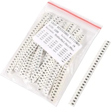 900PCS SMD Resistor Kit, 1206 Chip Resistors, 36 Values 1 Ohm to 10M Ohm for DIY