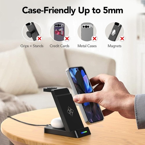 Aimtel 3 in 1 Wireless Charger Compatible with Google Pixel Watch 3/2/Versa 4/3 - 第 4/7 張圖片