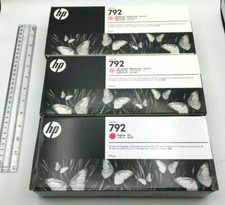 HP Lot of 3 Designjet Latex 210, 260, 280 Ink Cartridge Lt Magenta  Magenta 792
