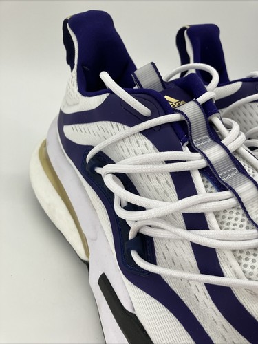 Adidas AlphaBoost V1 Hombre Talla 12 Washington Huskies Blanco Púrpura NUEVO/B25 - Imagen 6 de 18