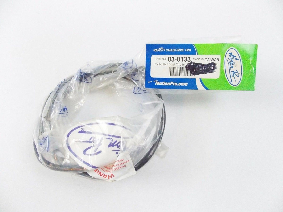 NOS MOTION PRO BLACK VINYL THROTTLE CABLE KAWASAKI 1980-1981