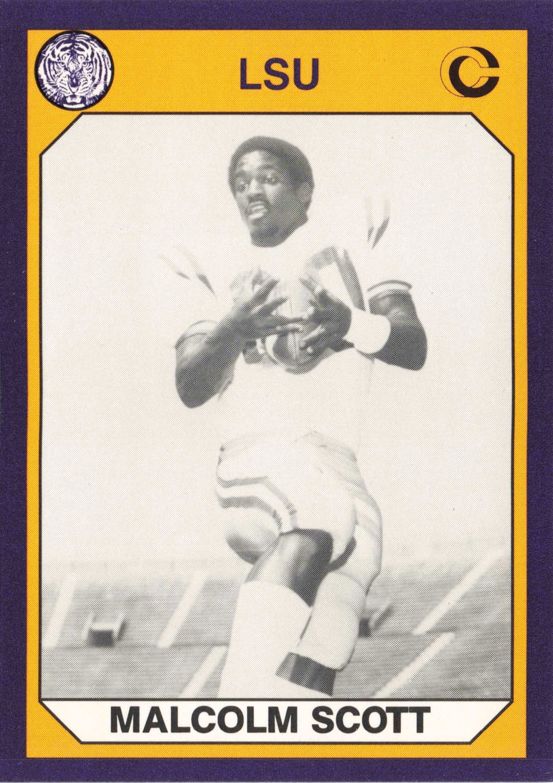 1990 Collegiate Collection LSU Tigers #27 Malcolm Scott